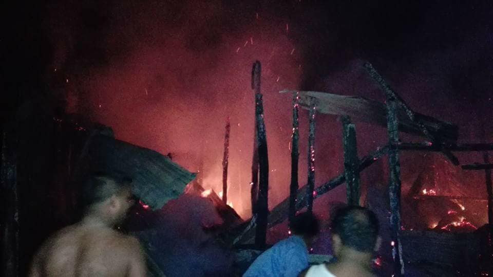 আলীকদমে অগ্নিকান্ডে ৪টি দোকান ভষ্মিভূত