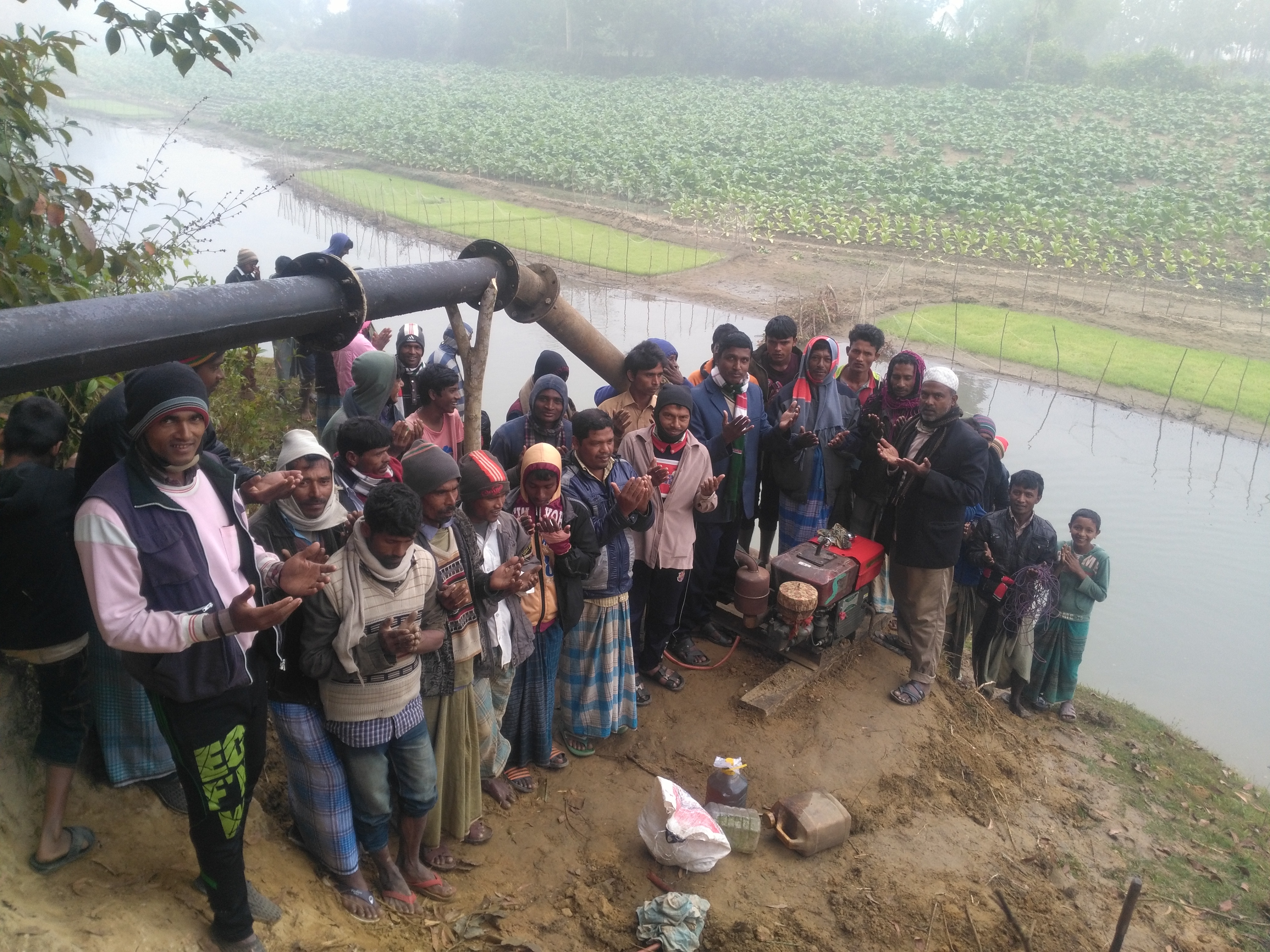 বেলতলী কৃষি সেচ প্রকল্পের কৃষকের মূখে হাসির ঝিলিক