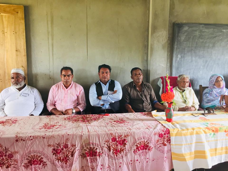 প্রধান শিক্ষকের মৃত্যুতে গর্জনিয়া  উচ্চ বিদ্যালয়ে শোকসভা অনুষ্ঠিত