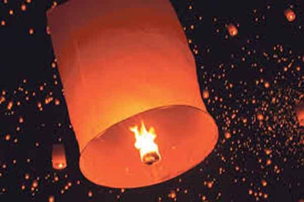 প্রবারণা পূর্ণিমা দিনে ফানুস উত্তোলনঃ দায়িত্বশীল হয়ে ফানুস উত্তোলন করার আহবান