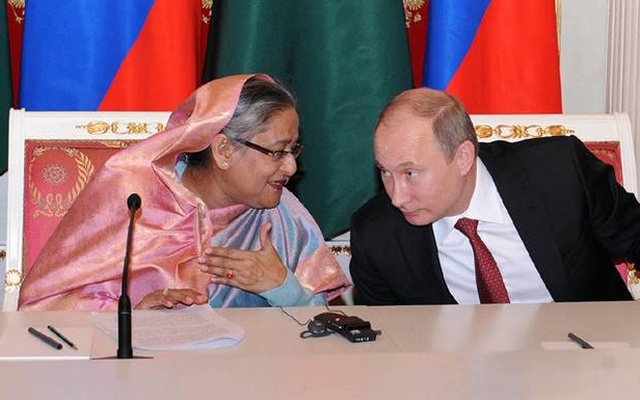 হাসিনাকে পুতিনের অভিনন্দন