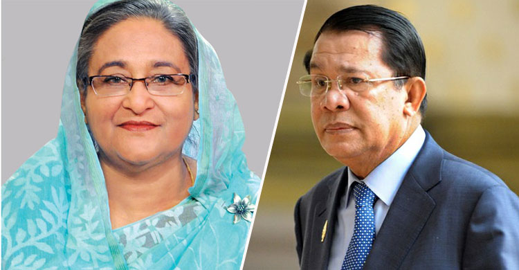 শেখ হাসিনাকে কম্বোডিয়ার প্রধানমন্ত্রীর অভিনন্দন