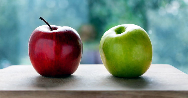সবুজ আপেল ভালো নাকি লাল আপেল ভালো?