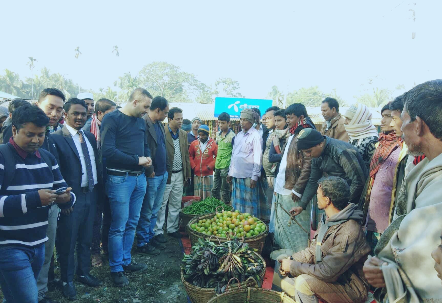 গর্জনিয়ার বটতলী ষ্টেশনে কৃষি পণ্য সংগ্রহ কেন্দ্রের উদ্বোধন