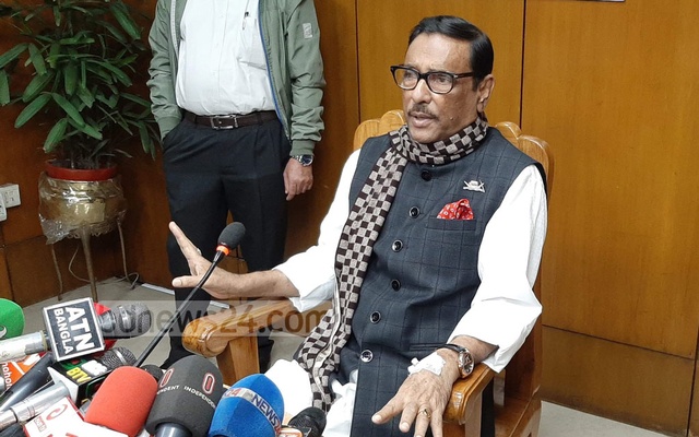হাসপাতাল থেকে সরাসরি সংবাদ সম্মেলনে গেলেন কাদের