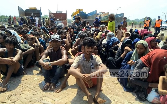 টেকনাফ উপকূলে উদ্ধার ৩৯৬ রোহিঙ্গা কোয়ারেন্টিনে