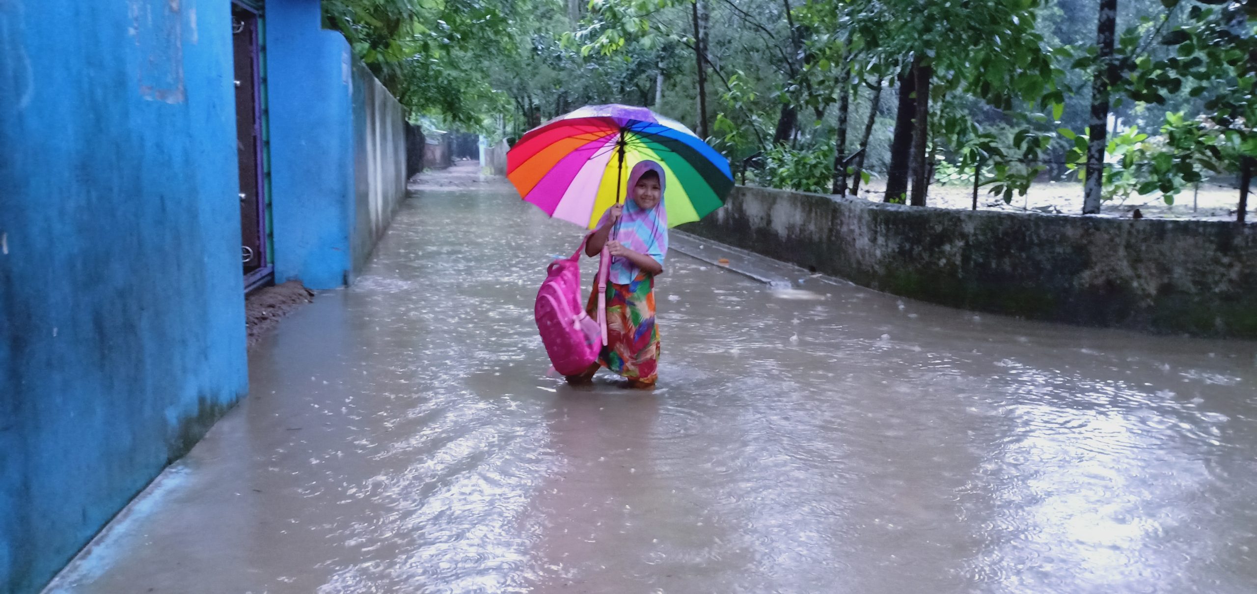 বৃষ্টিতেই জলাবদ্ধতা : দূর্ভোগের গ্রাম অফিসের চর