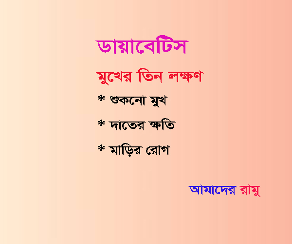 ডায়াবেটিস হয়েছে কি-না বুঝে নিন মুখের ৩ লক্ষণে