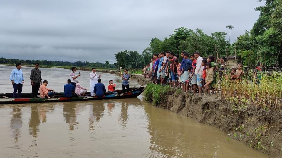 গর্জনিয়া-কচ্ছপিয়ায় বাঁকখালীর ভাঙ্গন পরিদর্শণে এমপি কমল