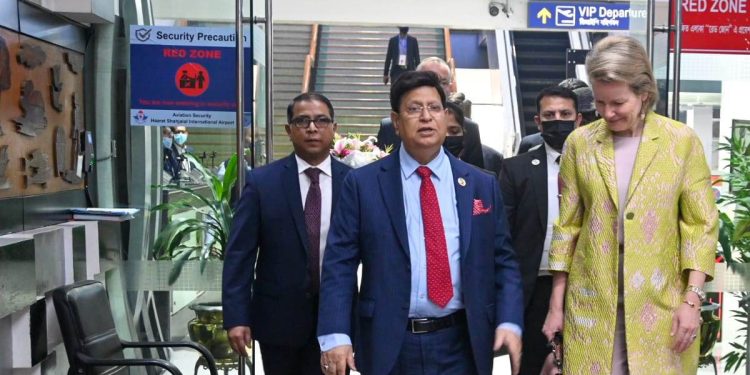 ঢাকায় পৌঁছেছেন বেলজিয়ামের রানি মাথিল্ডে