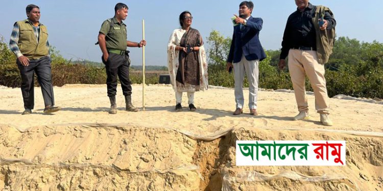 রামুতে ভ্রাম্যমান আদালতের অভিযানে ৫০ হাজার ঘনফুট বালি এবং বালু ভর্তি ট্রাক জব্দ