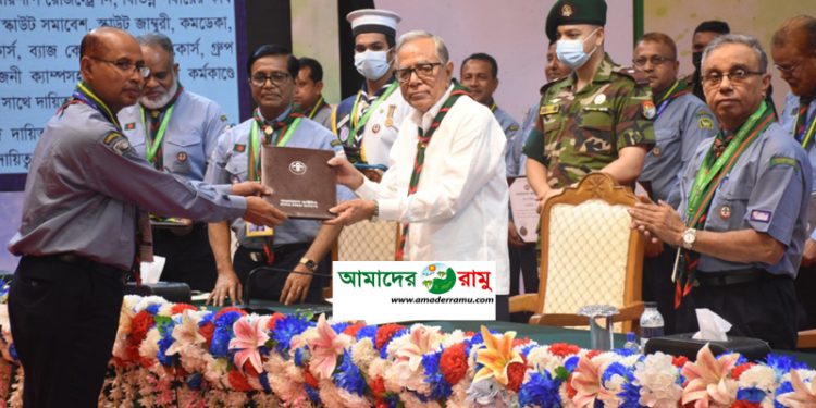 বাংলাদেশ স্কাউটস-এর দ্বিতীয় সর্বোচ্চ পদক ‘রৌপ্য ইলিশ’ পেলেন শিক্ষক আবু নছর মো. আজগর হোছাইন