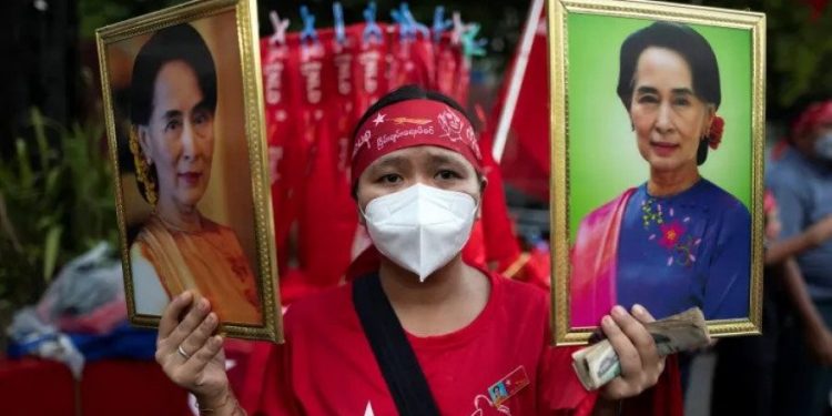 সু চির দলকে বিলুপ্ত ঘোষণা করলো মিয়ানমার জান্তা