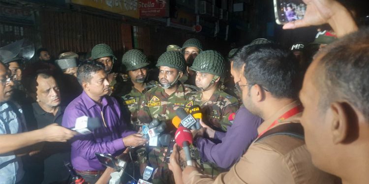 গুলিস্তানে ভবনটির বেজমেন্টে বিস্ফোরণ হয়েছে : সেনাবাহিনী