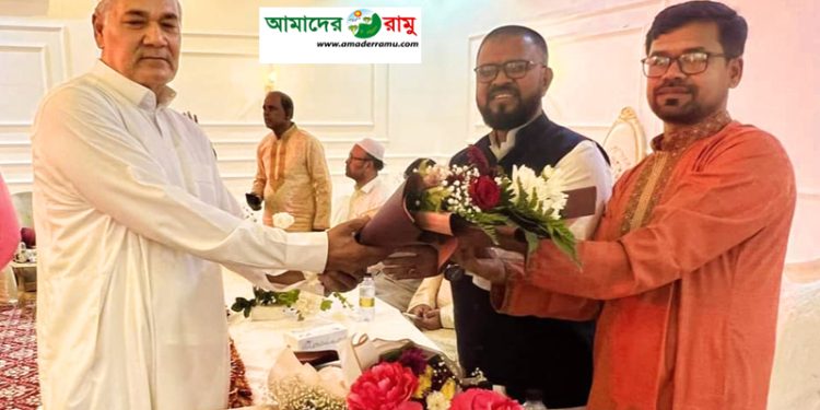 সৌদি আরবে চেয়ারম্যান মুজিবুর রহমানকে সংবর্ধনা