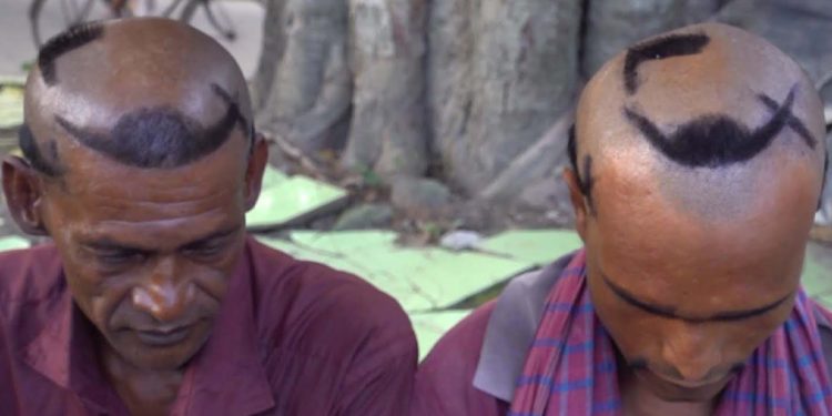 দলকে ভালোবেসে মাথার চুল কেটে নৌকা বানালেন তারা