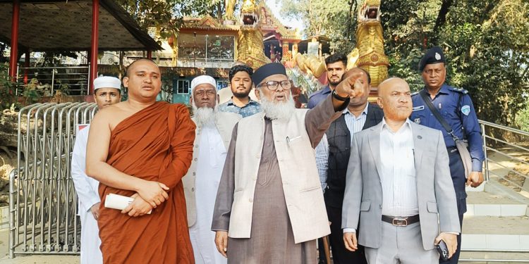 রাংকুট বনাশ্রম বৌদ্ধ বিহার পরিদর্শনে ধর্ম বিষয়ক উপদেষ্টা