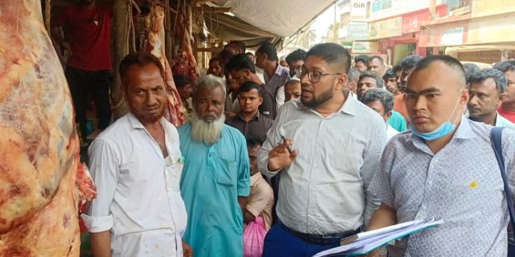 লামায় তিনজন গরু মাংস ব্যবসায়ীকে জরিমানা