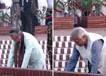 স্মৃতিসৌধে রাষ্ট্রপতি ও প্রধান উপদেষ্টার শ্রদ্ধা