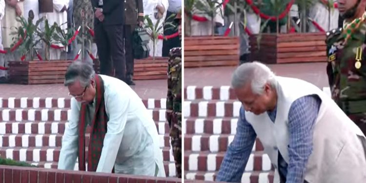 স্মৃতিসৌধে রাষ্ট্রপতি ও প্রধান উপদেষ্টার শ্রদ্ধা