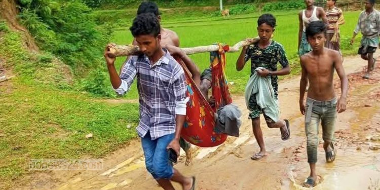 নাইক্ষ্যংছড়িতে মাইন বিস্ফোরণে কিশোরের পা বিচ্ছিন্ন