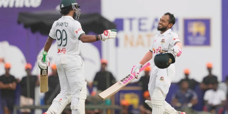 জোড়া সেঞ্চুরিতে স্বস্তি নিয়ে দিন পার করল বাংলাদেশ