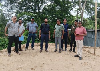 লামায় মোবাইল কোর্টে পরিচালনা ও অবৈধ বালু জব্দ