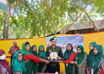 লামায় আনসার ভিডিপি প্রশিক্ষক হিরোর বিদায় সংবর্ধনা