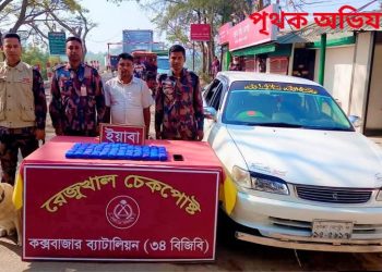 নাইক্ষ্যংছড়িতে বিজিবির পৃথক অভিযানে ইয়াবাসহ আটক ২