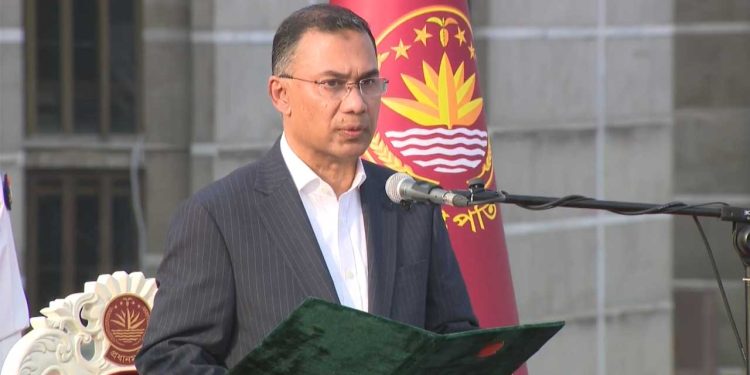 প্রধানমন্ত্রী হিসেবে শপথ নিলেন তারেক রহমান