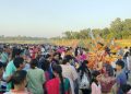রামুর বাঁকখালী নদীতে সম্প্রীতির আবহে প্রতিমা বিসর্জন